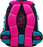 Комплект 3в1: Каркасний портфель +мішок +пенал для взуття DeLune до школи дівчаткам на 1-4 клас/ Рюкзак шкільний ранець із совою, фото 5