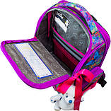 Комплект 2в1: Каркасний портфель + мішок для взуття DeLune до школи на 1 клас дівчинці/ Рюкзак шкільний ранець з дракончиком, фото 6