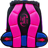 Шкільний комплект DeLune 3в1 дівчинці першокласниці: Каркасний рюкзак ранець 1-2 клас + мішок для взуття + пенал до школи, фото 5