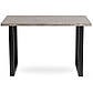 Обідній стіл у стилі лофт Alte Max 130х65 см бетон із чорними металевими ніжками в їдальню, фото 9