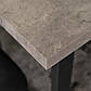 Обідній стіл у стилі лофт Alte Max 130х65 см бетон із чорними металевими ніжками в їдальню, фото 8