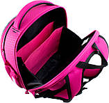 Комплект 3в1: каркасний портфель Winner +мішок +пенал дівчинці для школи на 1-2 клас Шкільний рожевий рюкзак ранець з ведмедиком, фото 6