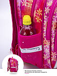 Шкільний ортопедичний водонепроникний рюкзак дівчинці SkyName рожевий з котиком/ Нейлоновий дівчачий портфель для школи 1-4 клас, фото 8