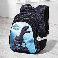 Шкільний ортопедичний рюкзак хлопчику першокласнику SkyName з динозавром/ Маленький хлопчачий портфель для школи 1-4 клас