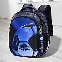 Шкільний каркасний ортопедичний рюкзак хлопчику першокласнику SkyName з м'ячем/ Маленький хлопчачий портфель для школи 1-2 клас