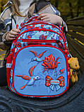 Шкільний набір: Ортопедичний рюкзак дівчинці + мішок для взуття SkyName Калібрі + пенал у ПОДАРУНОК/ Портфель до школи 1-4 клас, фото 6