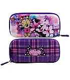 Каркасний рюкзак шкільний +пенал +ПОДАРУНОК/ Ранець SkyName в перший клас дівчаткам/ Портфель для школи фіолетовий з ведмедиком, фото 4