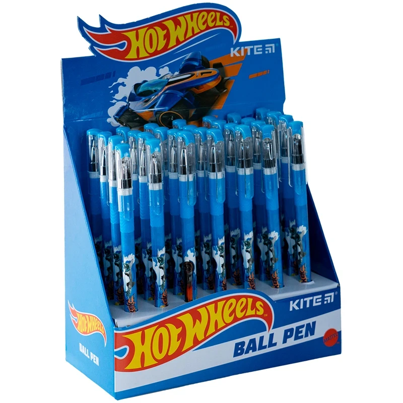 Ручка кулькова Kite Hot Wheels синя HW24-032