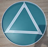 Кругле настінне дзеркало в металевій рамі Facet 3100 діаметром 100 см., фото 7