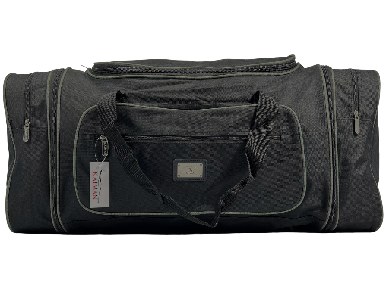 Дорожня сумка на п'ять відділень, 85 л, чорна з сірим, фото 1