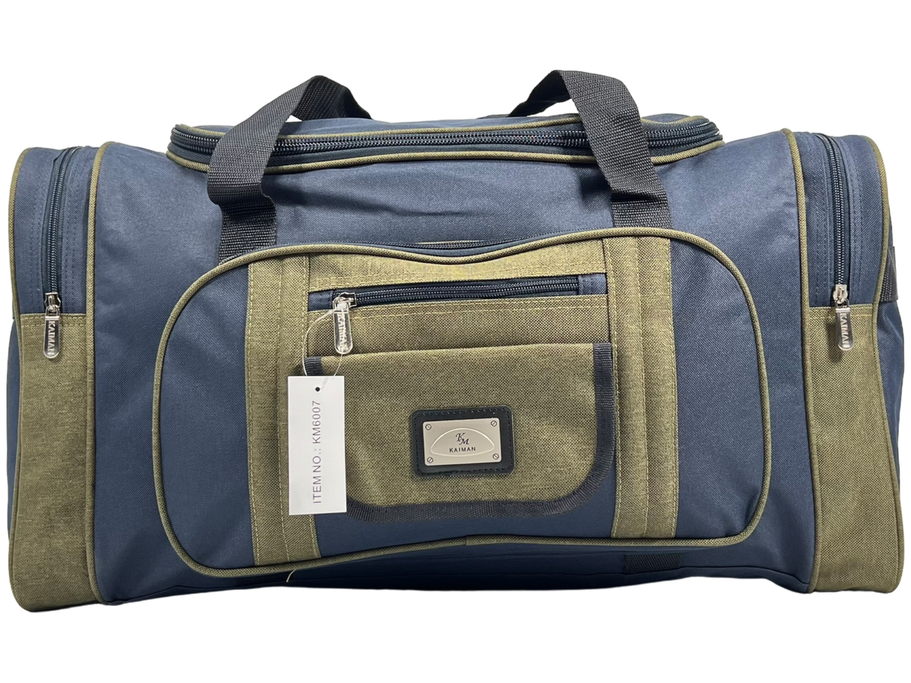 Дорожня сумка на шість відділеннь, 65 л, синя з зеленим