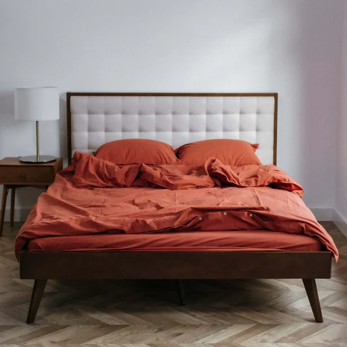 Постільна білизна євро варена бавовна Limasso Terracota Luxe, фото 1