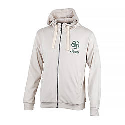 Чоловіча Толстовка JEEP HOODED SWEATSHIRT FULL ZIP STAR&JEEP Сірий XL (O102572-J868 XL)