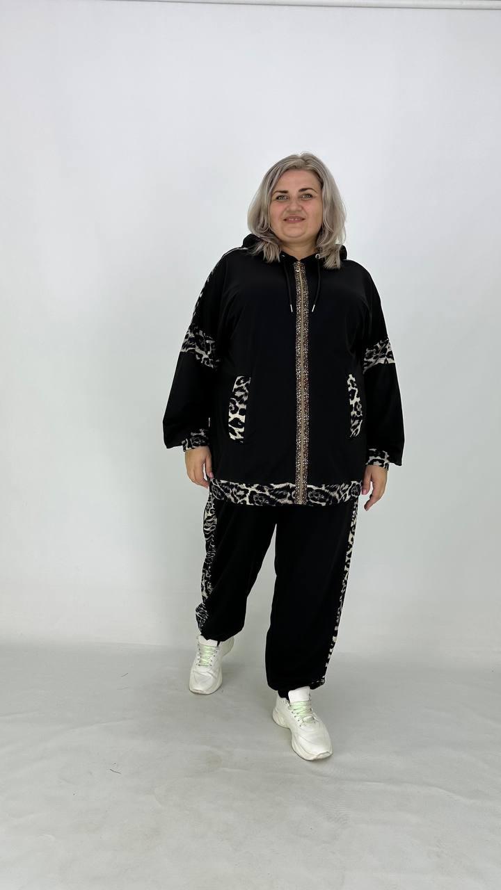 Прогулянковий костюм з двонитки (кофта+штани) "Мінор-2"  74-76