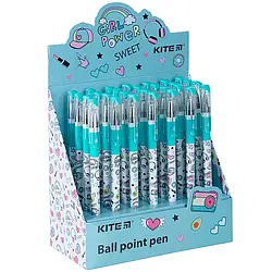 Ручка кулькова Kite Girl Power синя K24-032-1