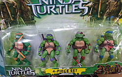 Герої 16708 Черепашки Ніндзя 4 штуки, фігурки по 11 см, на планшетці розміром 42×33 см, Ninja Turtles.