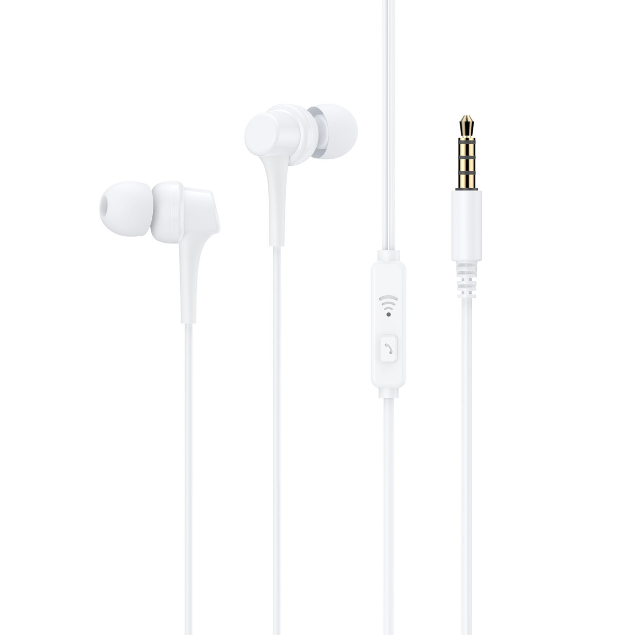 Вакуумні навушники з мікрофоном Havit HV-E330P White