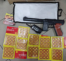 Автомат Пістолет дитячий на пітонах М60 з рацією GT 253 GoldenGun в комплекті 10 пачок пістонів