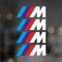 Комплект наклейок на супорта - M BMW (4 шт.)