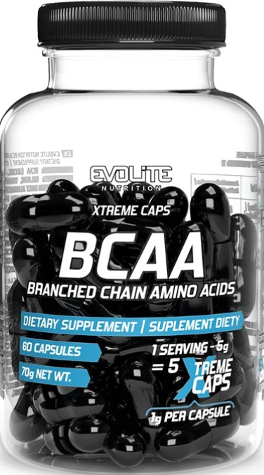 Амінокислоти ВСАА Evolite Nutrition BCAA 2:1:1 Xtreme 60 капс