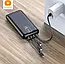 Зовнішній акумулятор WUW U39 10000 mAh 1 USB, 2 A, кабелю: Lightning, Type-C, Micro USB, BLACK, фото 3