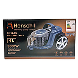 Пилосос контейнерний без мішка для сухого прибирання Henschll 3000 Вт, з фільтром HEPA та телескопічною трубою, XN19-89, фото 7