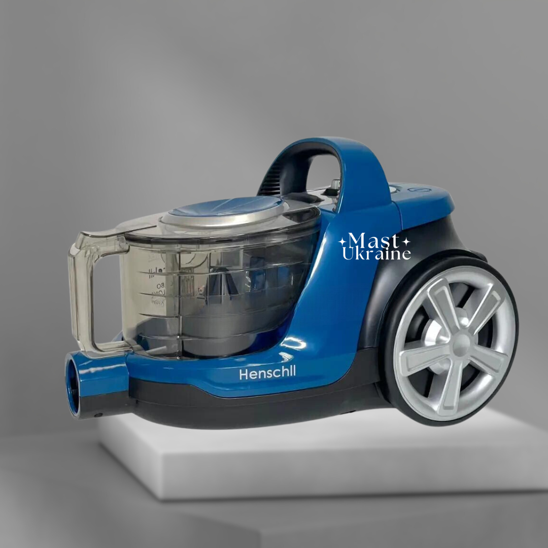 Пилосос контейнерний без мішка для сухого прибирання Henschll 3000 Вт, з фільтром HEPA та телескопічною трубою, XN19-89, фото 1