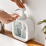 Диспенсер дозатор для рідкого мила антисептика гелів шампуню 300 мл Дифузор для ванної кухні аксесуар, фото 7