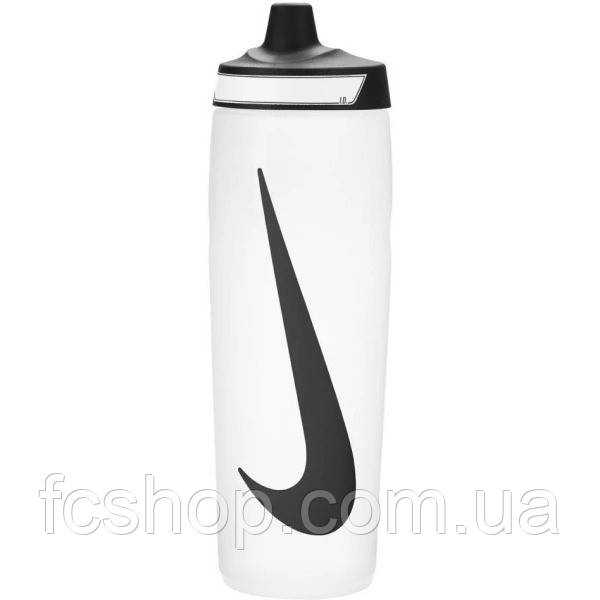 Пляшка для води Nike REFUEL BOTTLE 24 OZ 709 мл біла N.100.7666.125.24, Білий, Розмір (EU) — 1SIZE, фото 1
