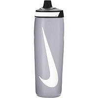 Пляшка для води Nike REFUEL BOTTLE 24 OZ 709 мл сіра N.100.7666.086.24, Сірий, Розмір (EU) — 1SIZE