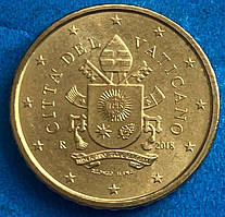 Монета Ватикана 10 євроцентів 2018 р.