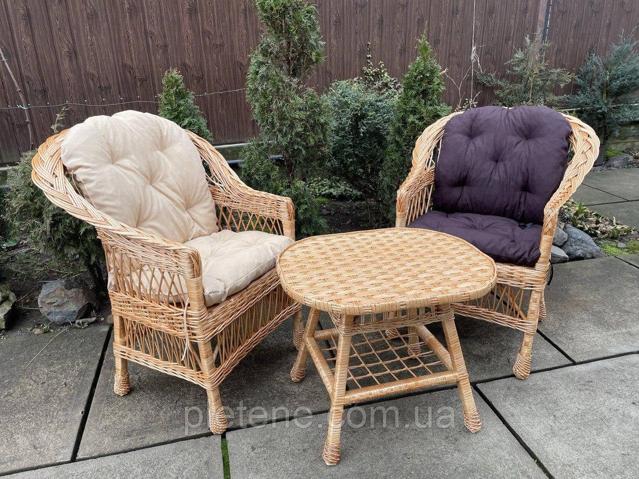 Набір 2 крісла і стіл з накидками ., фото 1