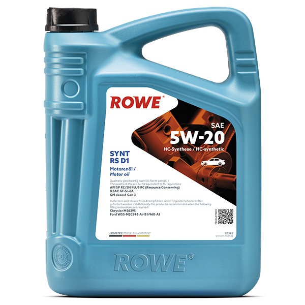 Моторна олива Rowe 5w20 Hightec Synt RS D1 5л