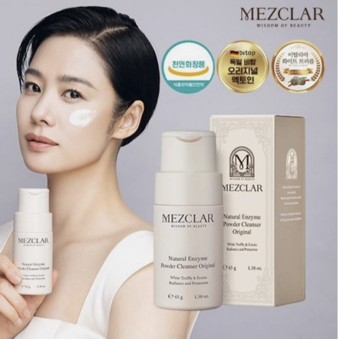 MEZCLAR NATURAL ENZYME POWDER CLEANSER ORIGINAL Анти-эйджинг Энзимная пудра  с экстрактом белого трюфеля 45 g