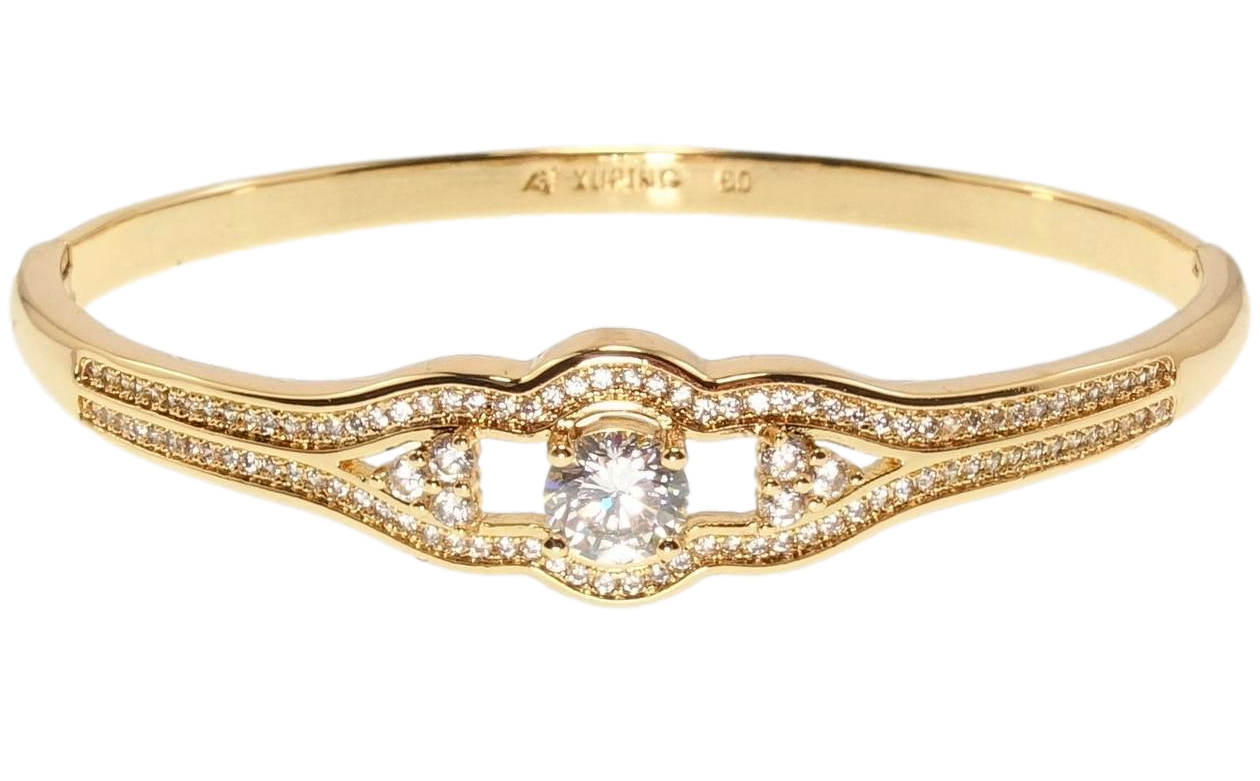 Браслет Xuping Позолота 18K "Грація" ø 6см