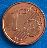 Монета Ватикана 1 євроцент 2018 р., фото 2