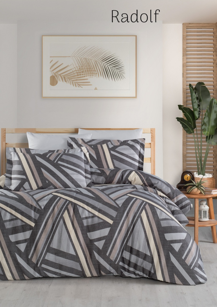 Постільна білизна сатин люкс Issi Home Radolf євро розмір, фото 1