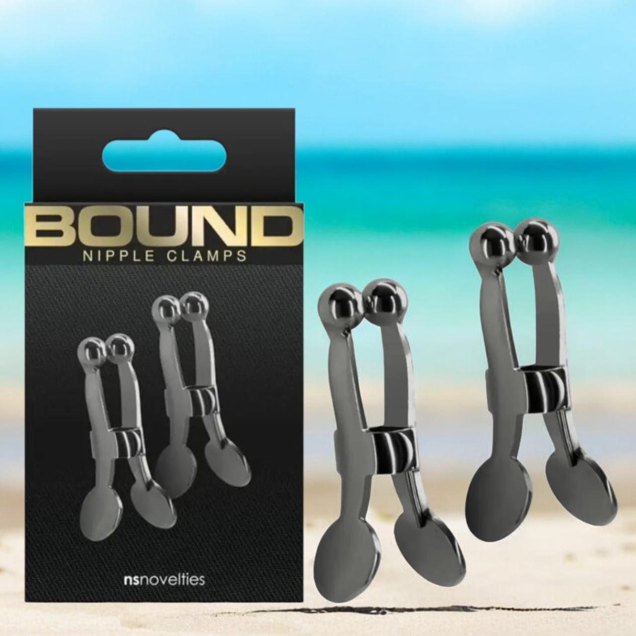 Затискачі для сосків регульовані чорні "Bound Heavy-Duty" NS Novelties