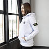 Чоловічий спортивний костюм Stone Island теплий флісовий на осінь-зиму з капюшоном молодіжний модний, фото 8