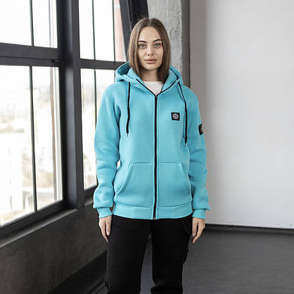 Мужской спортивный костюм Stone Island осень-зима костюм на флисе с капюшоном молодежный модный, фото 5