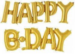 Кулька фольгована HAPPY B-DAY
