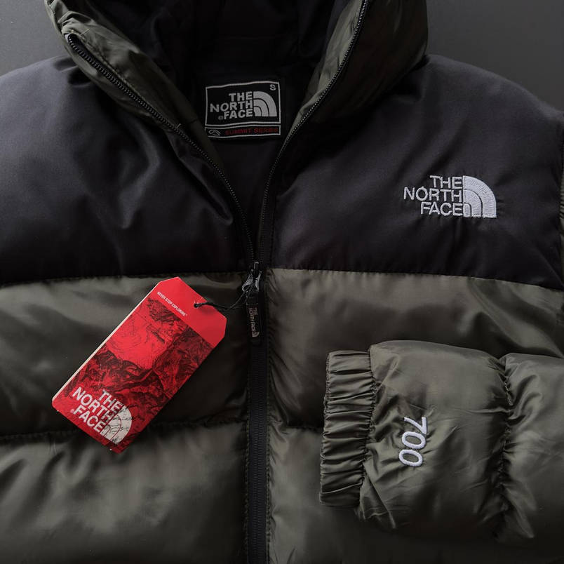 Чоловіча куртка зимова The North Face тепла повсякденна колір хакі куртка спортивна на хлопця півлітка модна, фото 4