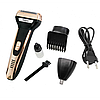 Машинка для стриження тример і бритва 3в1 Geemy GM-598 Золотий, фото 6