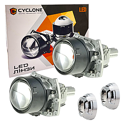 Світлодіодні Bi-LED лід лінзи Cyclone LED BL 2,5" P-1 65W 5500K 9-16V (2шт)