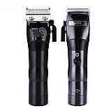 Акумуляторна машинка для стрижки волосся VGR V-011 бездротова з 6 насадками в подарунковій коробці, фото 2