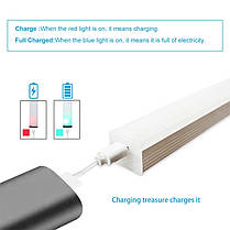 Світлодіодна лампа 20 см micro USB з датчиком руху 14 LED Холодний білий, фото 5