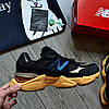 Чоловічі кросівки New Balance 9060 Black Royal Gum (Чорний) Взуття Нью Беланс 9060 замша шкіра текстиль демісезон, фото 3