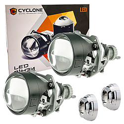 Світлодіодні Bi-LED лід лінзи Cyclone LED BL 2.5" I2 35W 5000K 12-16V (2шт)