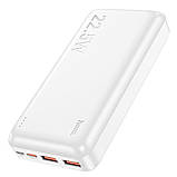 Універсальна Мобільна Батарея Power Bank Hoco J101A Astute 22.5W fully compatible 20000 mAh Колір Білий, фото 4