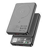 Універсальна Мобільна Батарея Power Bank Hoco Q18 Tourer 22.5W with magnetic 10000mAh Колір Молочно бiлий, фото 5